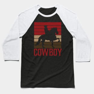 Cowboy Rodeo Gift For Country Lovers, Horse Rider, Vintage graphic Baseball T-Shirt